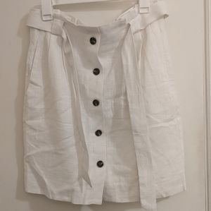 H&M linen blend skirt new with tags